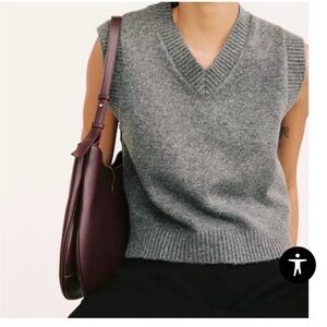Zara V-Neck Sweater Vest